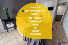 Chambre 2 René CASSINBalconWIFIMini-frigoTV